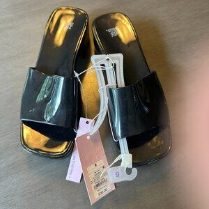 Wild Fable Women's Black Macy Open Toe Sandle Size 6